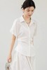 ESTELLICA 泡泡袖捏褶收腰白衬衫 20483 商品缩略图3