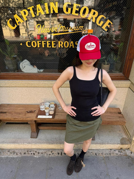 官网550！卡戴珊同款免穿文胸一体杯高弹裸感百搭休闲吊带背心 带胸垫修身打底内衣女 商品图6