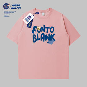 破价到手仅39！NASA SOLAR 【全新升级】NASA纯棉短袖字母印花纯棉短袖潮流宽松圆领T恤情侣1963405、