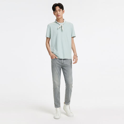 九牧王 明星同款 夏季标准版短袖T恤JT2D22540 商品图1