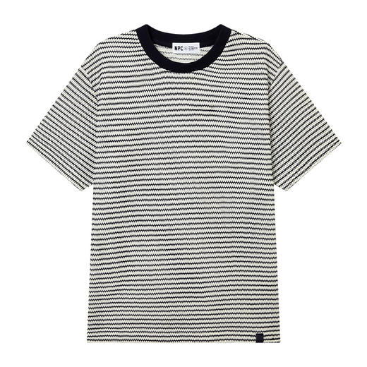 NPC潮牌撞色条纹镂空圆领百搭T恤男微弹落肩廓形舒适宽松NP52TE09 商品图5