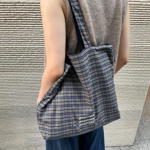 geemaa 格纹双面设计托特包 商品图0
