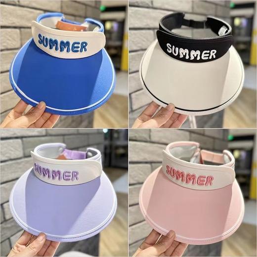 【儿童遮阳潮帽🌞】9cm超大檐防晒帽，轻便舒适不压头！男孩女孩都能秒变潮童👒✨韩版男童空顶帽 男孩女孩大檐字母太阳帽 商品图9