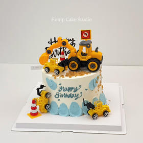 挖掘机蛋糕