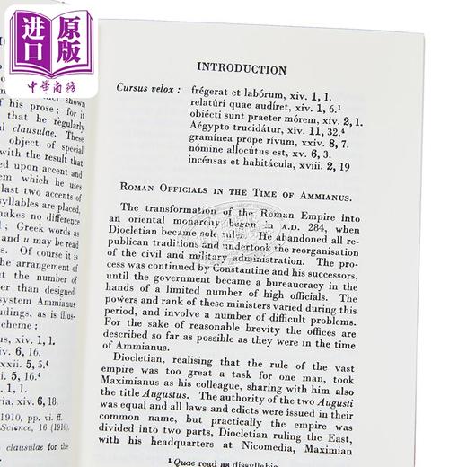 【中商原版】阿米阿努斯 马尔切利努斯 洛布古典丛书 原文拉英对照版 History Volume I 英文原版 Ammianus Marcellinus 商品图2
