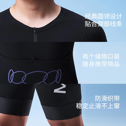 MBO男子短袖短裤连体服 TC501  PRO竞速凉感短袖短裤连体服 25年春夏新款 (经销商专拍链接，非经销商拍单不发货) 商品图2