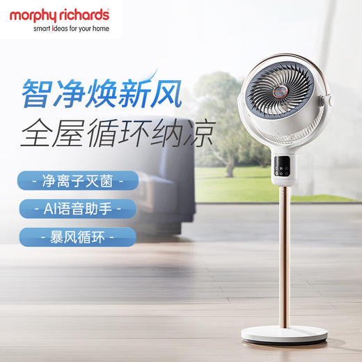 摩飞 语音空气循环扇落地电风扇家用台式立式风扇 MR3802 商品图1