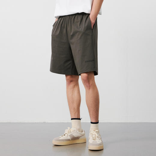 NPC潮牌字母印花【光盾索罗娜】休闲短裤男防晒抑菌松紧腰NP52TR26 商品图3