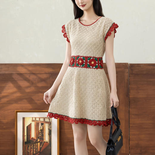 苏苏姐家风情大摆裙手工DIY钩针裙子蕾丝毛线团自制材料包 商品图2