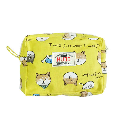 HUJI祤集Motley收纳包插画小柴头像 商品图0