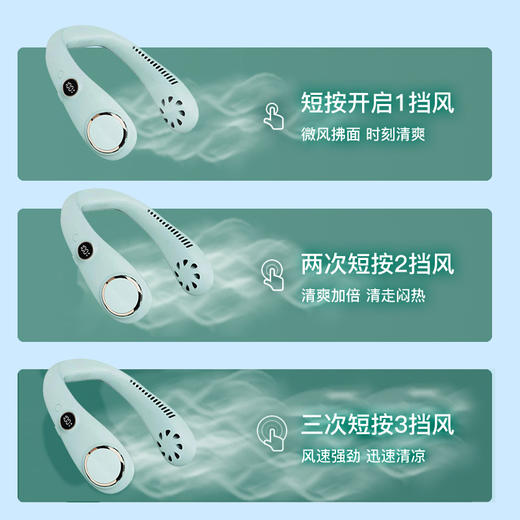 【艾青春】 夏日热销无线挂脖风扇 N20 -FN 商品图2