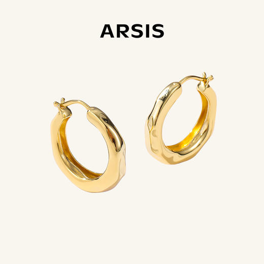 ARSIS ｜自由搭配系列 潺流耳圈 商品图1