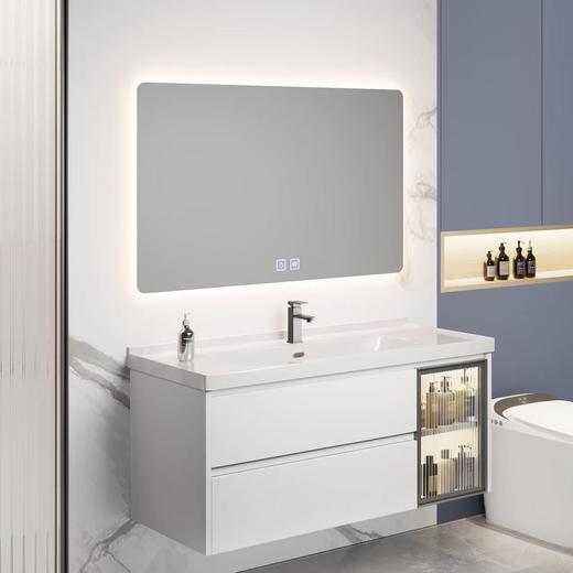 8066-白色(陶瓷盆加智能镜）70/80/90/100 商品图0