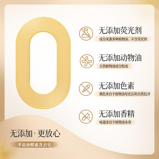 孝菇林洗衣皂 天然环保植物源配方温和清洁衣物内衣【京东快递送货上门】 商品图1