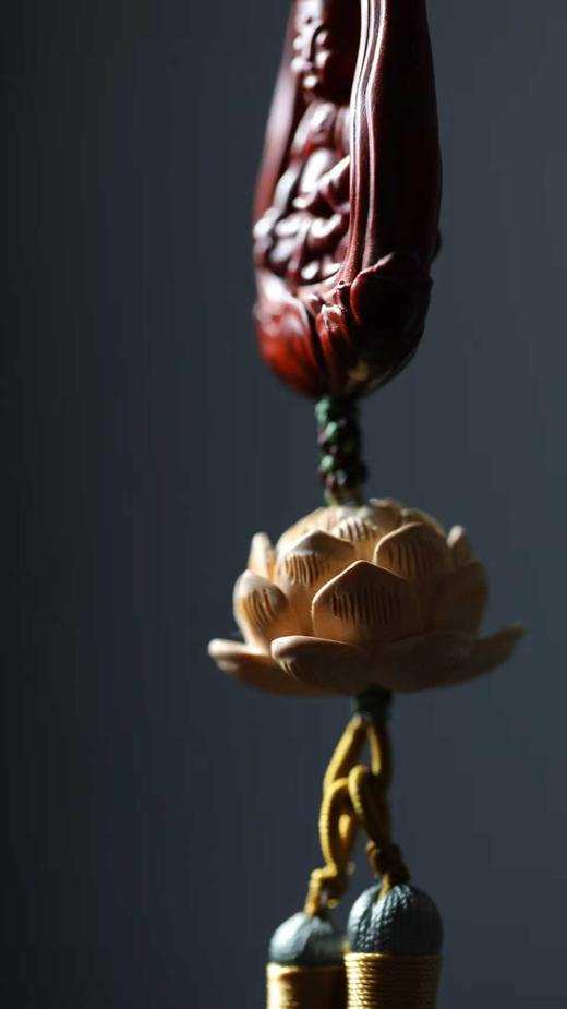 莲开佛现°小叶紫檀车挂 商品图6