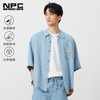 NPC潮牌100%【莱赛尔】铜钱印花短袖衬衫短裤男透气老钱风NP53SH02 商品缩略图0