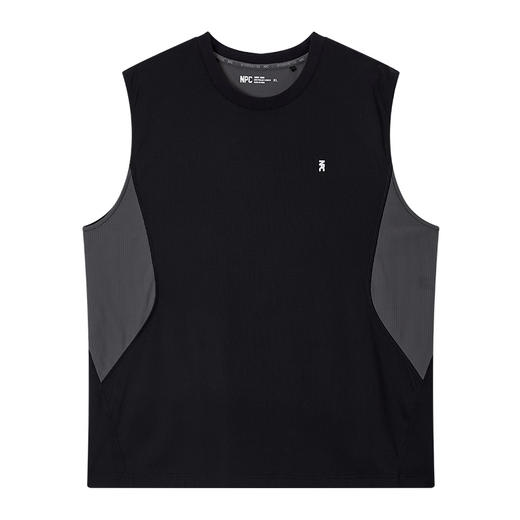NPC潮牌撞色拼接网眼布3M反光logo无袖T恤男透气轻薄NP53TT18 商品图5