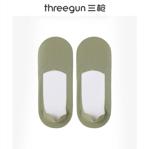 Threegun三枪 任意裁女士简约裸感船袜(1双装)-91259Z031 商品图2