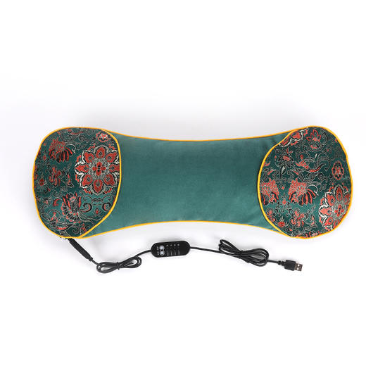 电加热艾草枕头 水晶绒 商品图0