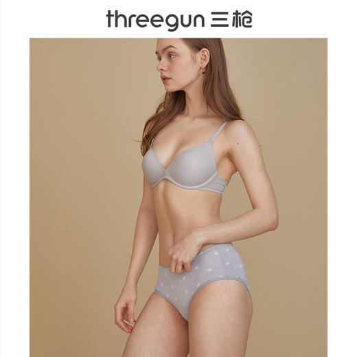 Threegun三枪 舒木尔印花女三角裤-40810B0P1 商品图8