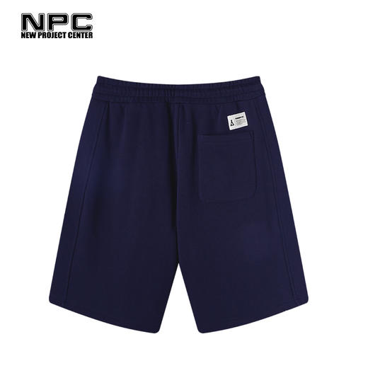 NPC潮牌仿胶布印花纯棉宽松卫裤男潮流短裤宽松舒适NP34SP25 商品图2