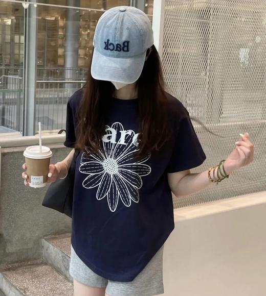 福利！MD单花雏菊短袖T恤　韩国元d！均码　男女同款印花短袖TEE 商品图1
