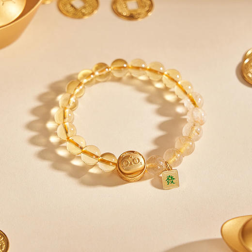 大英博物馆 巴斯特系列 转转猫一喵生财黄发晶 手链 商品图4