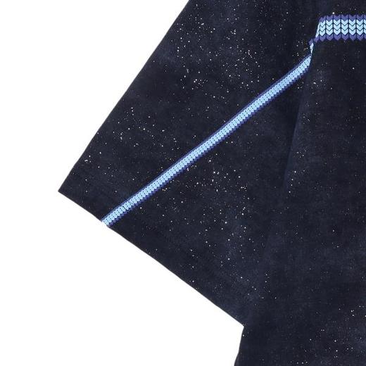 T3874夏季高级感新款男士美式撞色印花字母设计短袖T恤满天星百搭上衣 商品图3