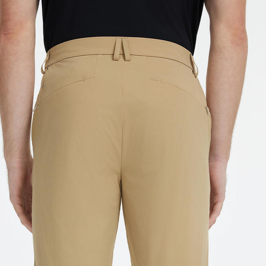 九牧王 明星同款 夏修身版无褶卡其商务户外1号基础款轻户外裤JB5D20842 商品图3