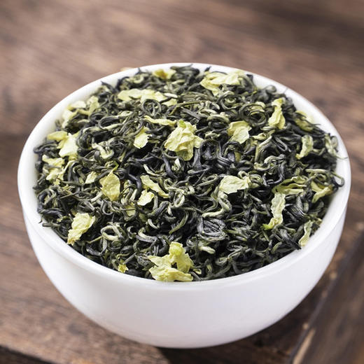 口感鲜爽醇厚【喜上梅梢圆罐-茉莉飘雪】香气持久，茶味足耐泡，叶底含芽较多！ 商品图1