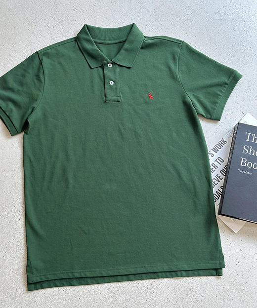 单品包邮现货 THS-限时 RL马球家小马刺绣 优雅到基因的翻领polo衫 3色 AH2497 商品图7
