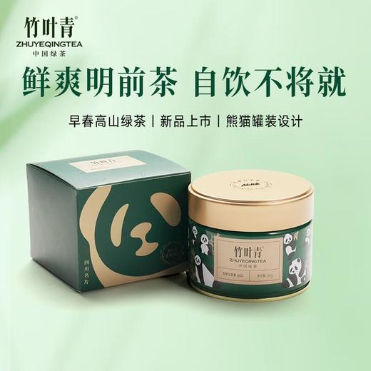 竹叶青绿茶特级熊猫50克 商品图0