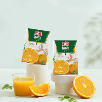 汇源100%橙汁整箱果汁健康饮料200ml*24盒囤货节日送礼宴请 商品图4
