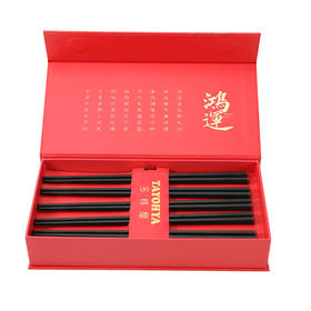 TA030103240ZZ 多样屋鸿运当头合金筷礼盒10双入