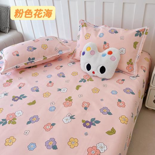 爆款特惠~新款原棉老粗布床单三件套全棉不起球春夏细纱棉花边式被单 商品图8