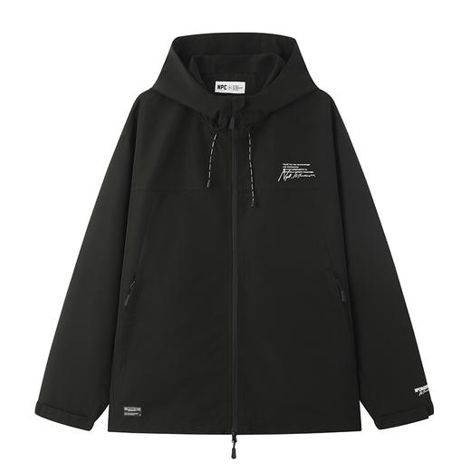 NPC潮牌防泼水户外休闲连帽夹克字母印花拉链外套春季NP41TJ16 商品图5