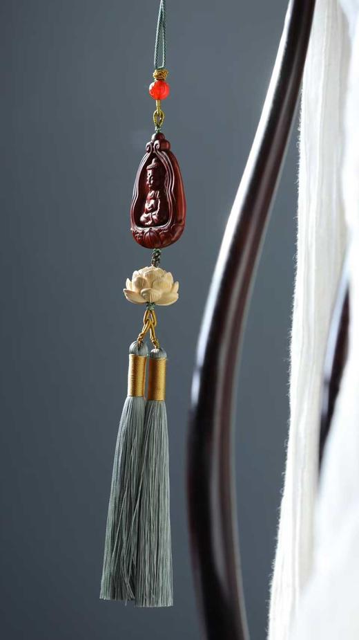 莲开佛现°小叶紫檀车挂 商品图4