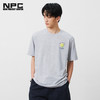 NPC潮牌情侣宽松男T恤运动灰色背部网球图案短袖T恤NP54TE44 商品缩略图1