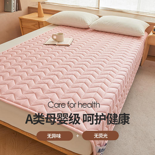自然醒13070全棉防滑床褥床垫13372抗菌床护垫四季通用薄款床褥垫防滑褥子席梦思保护垫床铺垫LN 商品图9