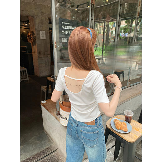 <曾小咸推荐> 现货秒杀！微信超特价！3色褶皱正肩短袖T 日常89.99 立减40 秒杀49.99！ 商品图3