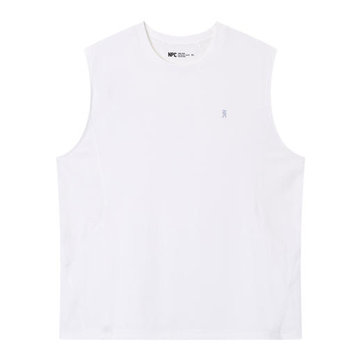 NPC潮牌撞色拼接网眼布3M反光logo无袖T恤男透气轻薄NP53TT18 商品图6