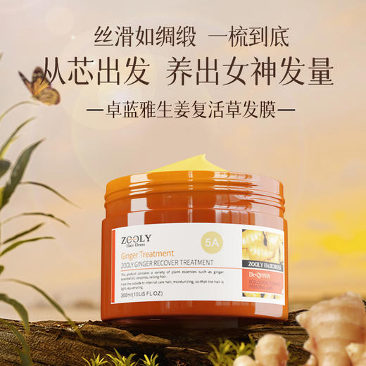 【炸毛星人必备】卓蓝雅生姜发膜300ml  烫染修护（5号） 免蒸款 商品图1