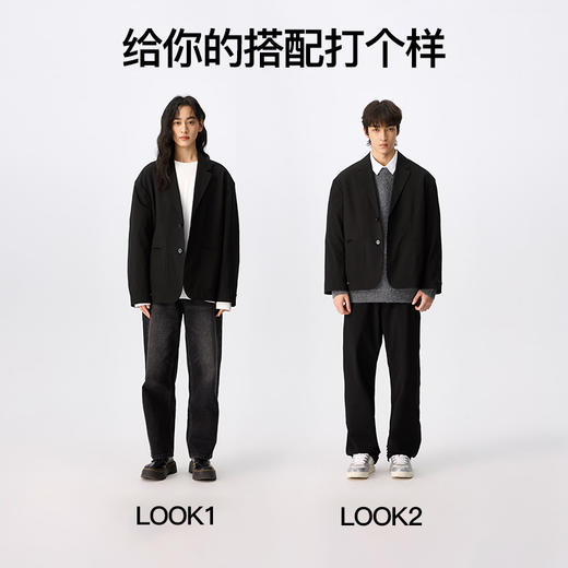 NPC潮牌口袋印花定制logo皮标【泡泡纱】西服男外套可收纳NP4CTJ01 商品图4