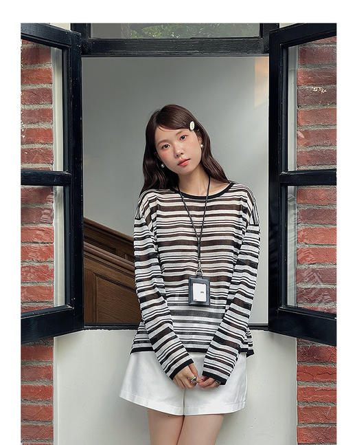 碎碎冰条纹防晒针织衫 商品图5