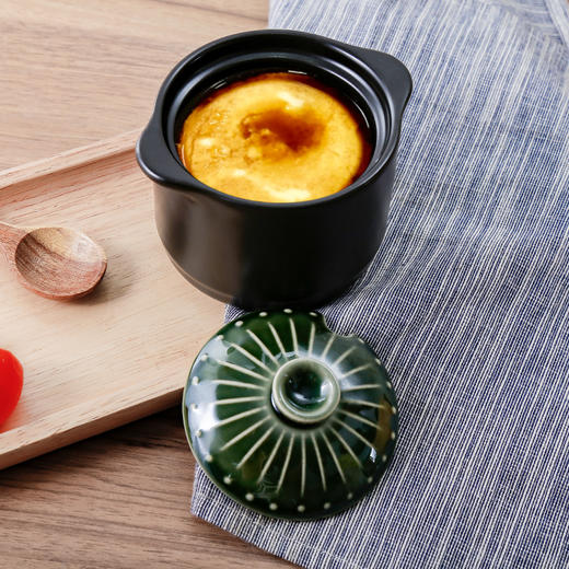 【烧之宝调味盅】陶煲王陶瓷带盖调味蛊调味罐调味瓶家用盐罐糖罐味精罐炖盅套装 商品图3