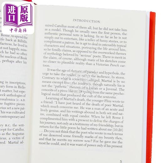 【中商原版】马提亚尔 隽语 卷1 修订版 洛布古典丛书 拉英对照 英文原版 Epigrams Volume I D R Shackleton Bailey Martial 商品图2