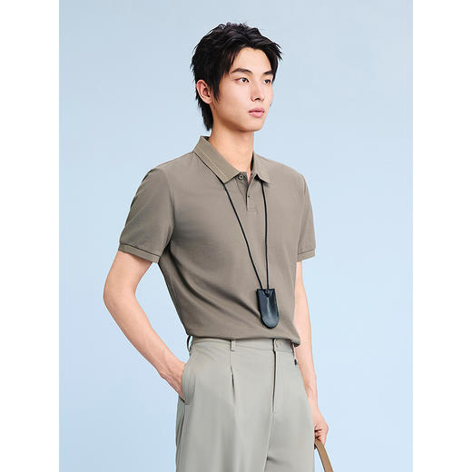 GXG男装 字母绣花polo衫男士 24年夏季热卖翻领T恤POLO衫 G24X242028 商品图4