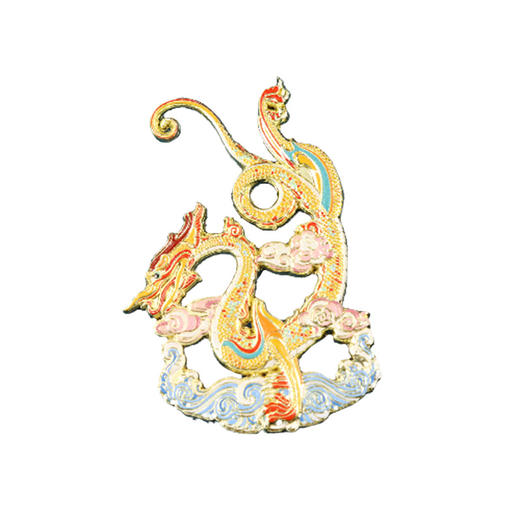 【鎏金铜龙】金属祥云镂空冰箱贴唐代博物馆文创设计感装饰磁吸贴 商品图4