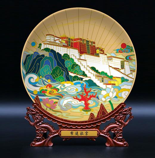 布达拉宫手工彩绘装饰盘 商品图1
