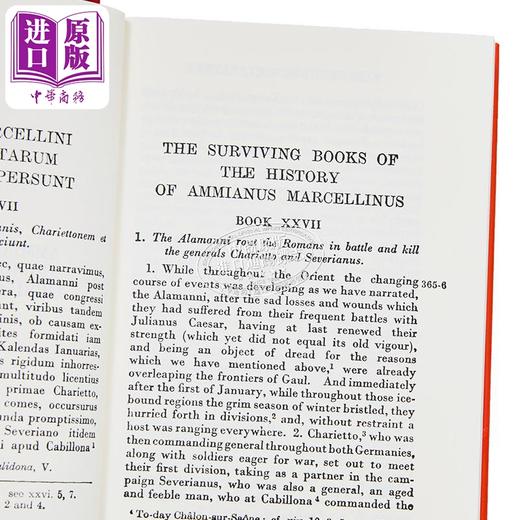 【中商原版】阿米阿努斯 马尔切利努斯 洛布古典丛书 原文拉英对照版  History 英文原版 Ammianus Marcellinus 哲学 商品图2